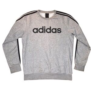 ADIDAS essentials 3-stripes crew fleece sweatshirt